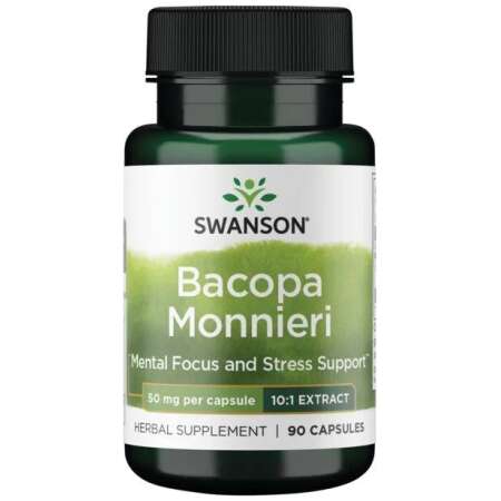 Swanson Bacopa Monnieri 10:1 Extract, 50mg - 90 caps