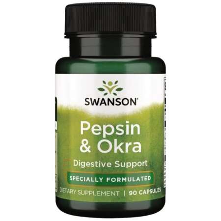 Swanson Pepsin & Okra - 90 caps
