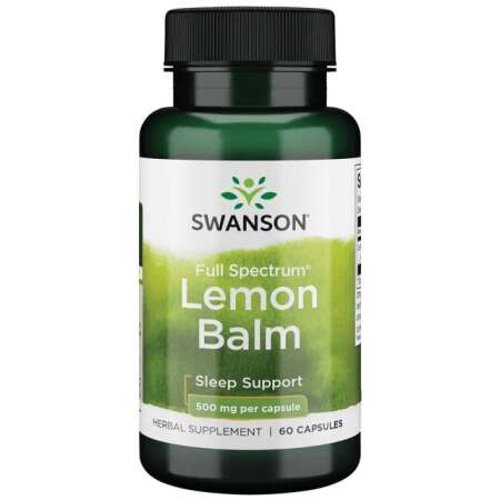 Swanson Full Spectrum Lemon Balm, 500mg - 60 caps