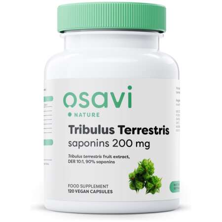 Osavi Tribulus Terrestris, Saponins 200mg - 120 vegan caps
