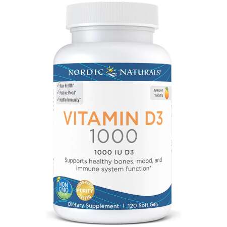 Nordic Naturals Vitamin D3, 1000 IU Orange - 120 softgels