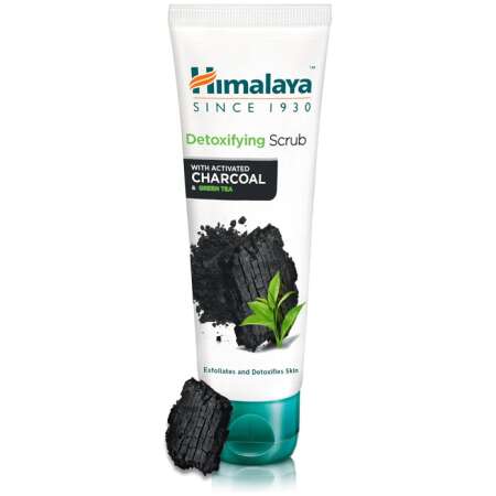Himalaya Detoxifying Scrub with Activated Charcoal & Green Tea - 75 ml.