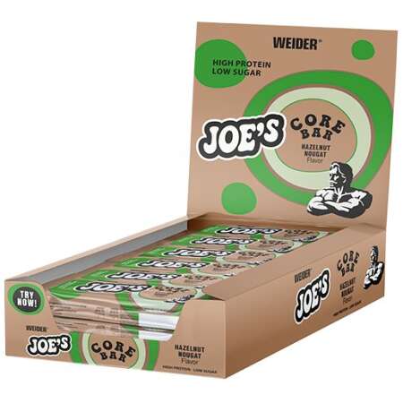Weider Joe's Core Bar, Hazelnut Nougat - 12 x 45g