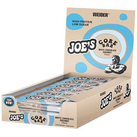 Weider Joe's Core Bar, White Chocolate Coconut - 12 x 45g