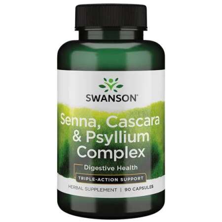 Swanson Senna, Cascara & Psyllium Complex - 90 caps