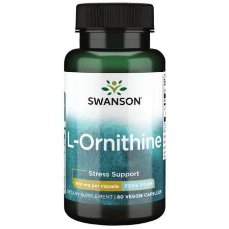 Swanson L-Ornithine, 500mg - 60 vcaps
