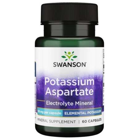 Swanson Potassium Aspartate, 99mg - 60 caps