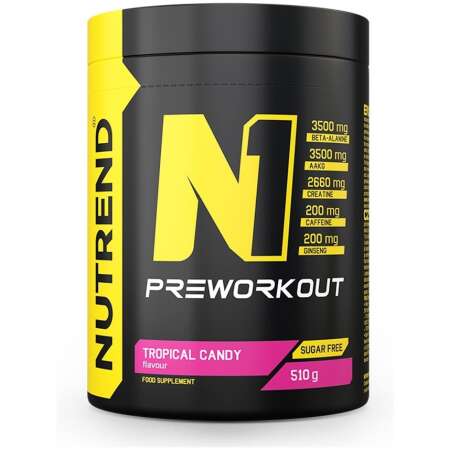 Nutrend N1 Pre-Workout, Tropical Candy - 510g