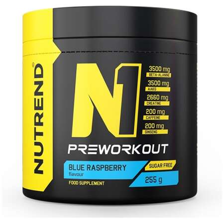 Nutrend N1 Pre-Workout, Blue Raspberry - 255g