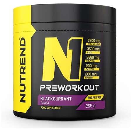 Nutrend N1 Pre-Workout, Blackcurrant - 255g
