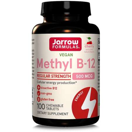 Jarrow Formulas Methyl B-12, 500mcg (Cherry) - 100 vegan chewable tabs