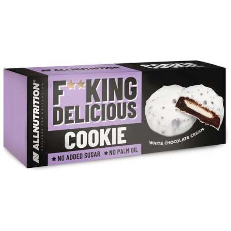 Allnutrition Fitking Delicious Cookie, White Choco Cream - 128g