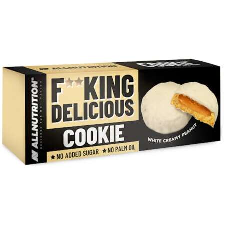 Allnutrition Fitking Delicious Cookie, White Creamy Peanut - 128g