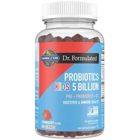 Garden of Life Dr. Formulated Probiotics Kids 5 Billion Gummies, Strawberry - 60 gummies