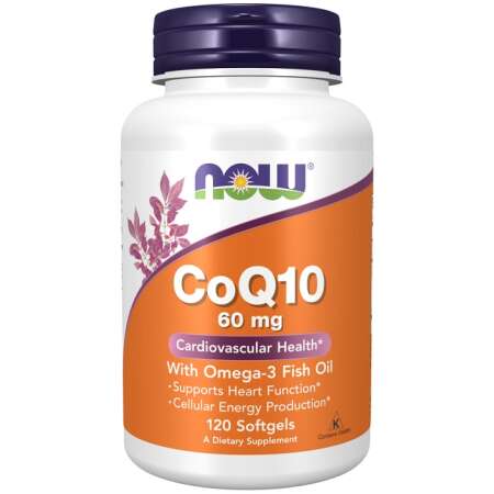 NOW Foods CoQ10 with Omega-3, 60mg - 120 softgels