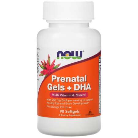 NOW Foods Prenatal Gels + DHA - 90 softgels