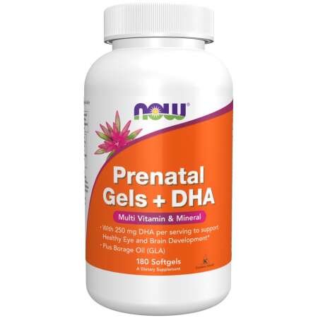 NOW Foods Prenatal Gels + DHA - 180 softgels