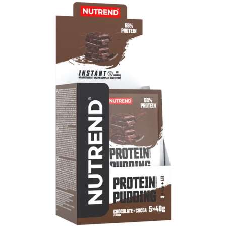 Nutrend Protein Pudding, Chocolate + Cocoa - 5 x 40g