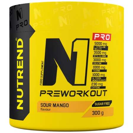 Nutrend N1 Pro Pre-Workout, Sour Mango - 300g