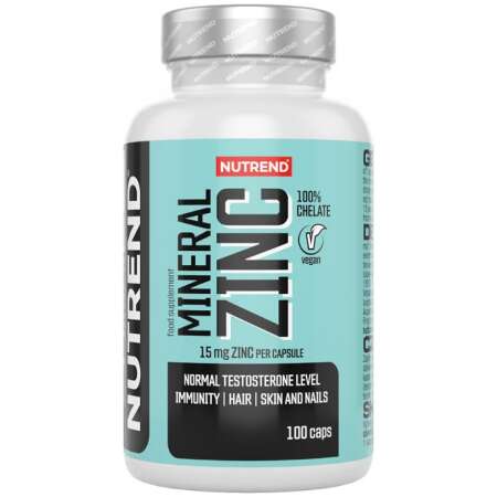 Nutrend Mineral Zinc 100% Chelate, 15mg - 100 vcaps
