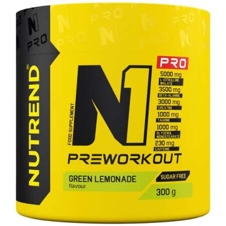Nutrend N1 Pro Pre-Workout, Green Lemonade - 300g
