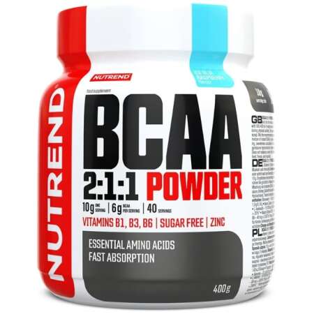 Nutrend BCAA 2:1:1 Powder, Icy Blue Raspberry - 400g