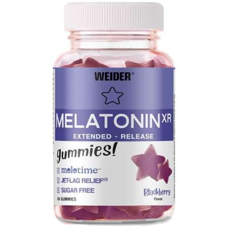 Weider Melatonin XR, Blackberry - 60 gummies