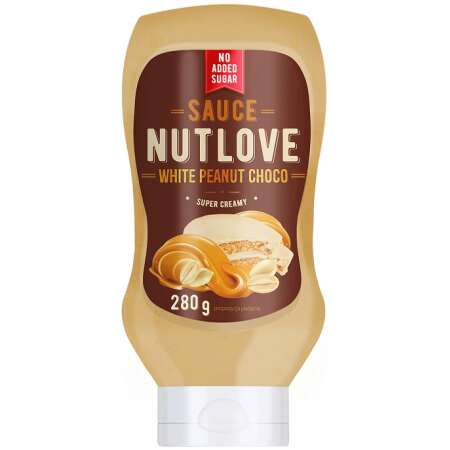 Allnutrition Nutlove Sauce, White Peanut Choco - 280 ml.