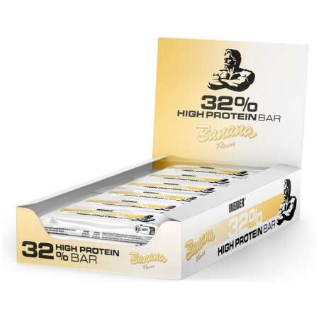 Weider 32% High Protein Bar, Banana - 12 x 60g