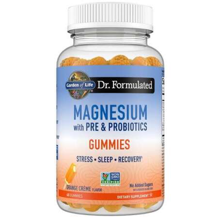 Garden of Life Dr. Formulated Magnesium with Pre & Probiotics Gummies, Orange Creme - 60 gummies