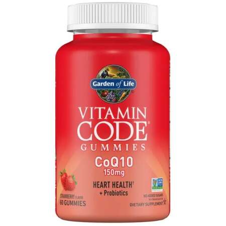 Garden of Life Vitamin Code CoQ10 Gummies, Strawberry - 60 gummies