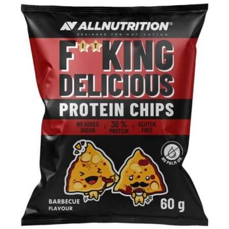 Allnutrition Fitking Delicious Protein Chips, Barbecue - 60g