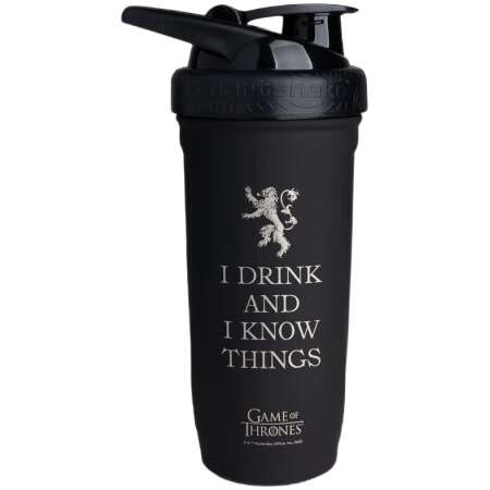 SmartShake Reforce Stainless Steel - Game Of Thrones, I Drink and I Know Things - 900 ml.