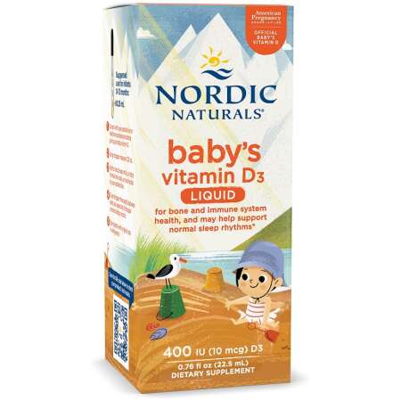 Nordic Naturals Baby's Vitamin D3, 400 IU - 22.5 ml.