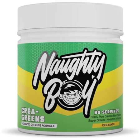 Naughty Boy Crea-Greens, Iced Mango - 270g
