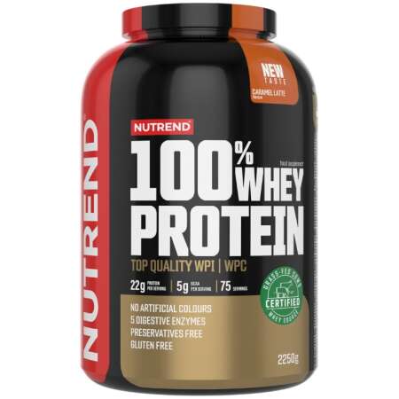 Nutrend 100% Whey Protein, Caramel Latte - 2250g