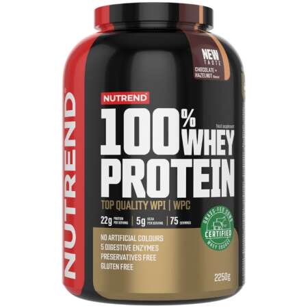 Nutrend 100% Whey Protein, Chocolate & Hazelnut - 2250g