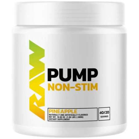 Raw Nutrition Pump Non-Stim, Pineapple - 480g