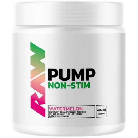 Raw Nutrition Pump Non-Stim, Watermelon - 480g