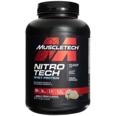 MuscleTech Nitro-Tech, Vanilla Cream - 1810g