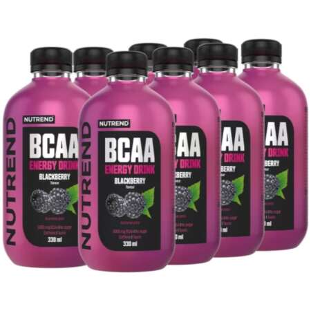Nutrend BCAA Energy Drink, Blackberry - 8 x 330 ml.