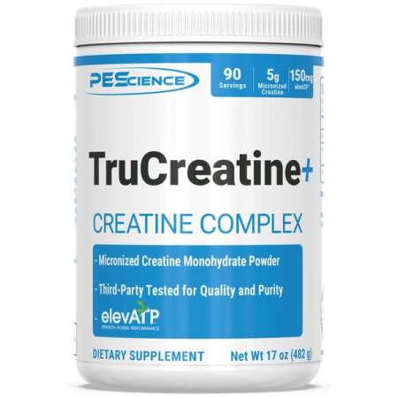 PEScience TruCreatine+ Powder, Unflavored - 482g