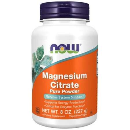 NOW Foods Magnesium Citrate, Pure Powder - 227g