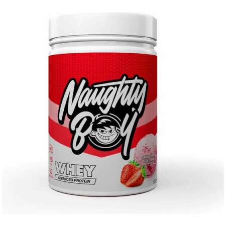 Naughty Boy Advanced Whey, Strawberry Milkshake - 900g