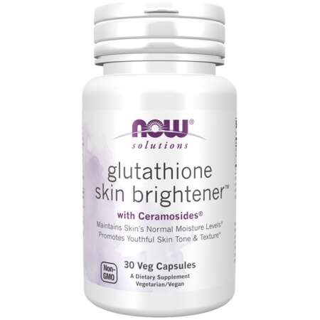 NOW Foods Glutathione Skin Brightener with Ceramosides - 30 vcaps