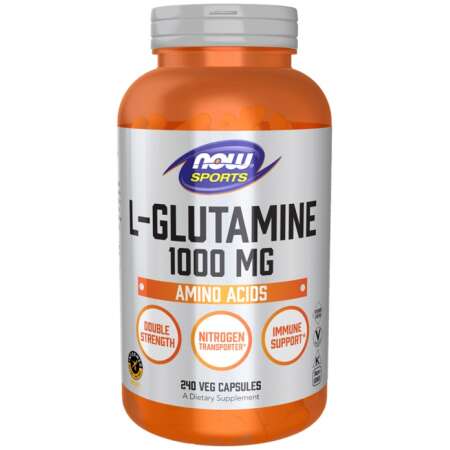 NOW Foods L-Glutamine, 1000mg - 240 vcaps
