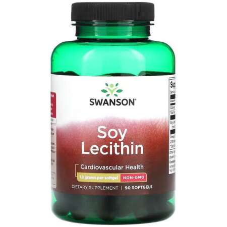 Swanson Soy Lecithin, 1200mg - 90 softgels