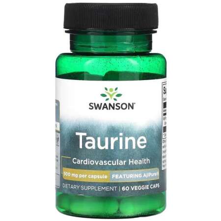 Swanson Taurine, 500mg - 60 vcaps