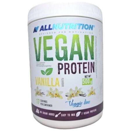Allnutrition Vegan Protein, Vanilla - 500g