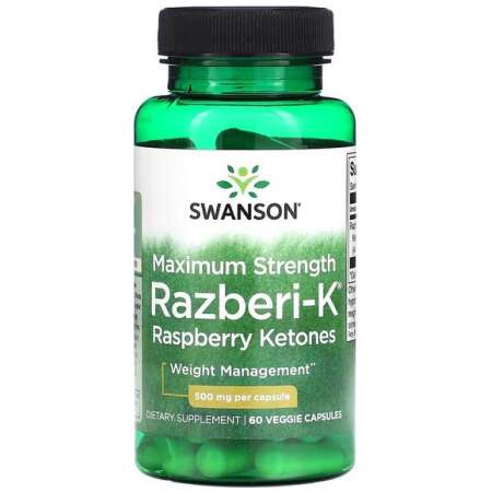 Swanson Razberi-K, 500mg Maximum Strength - 60 vcaps